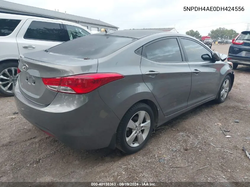 2013 Hyundai Elantra Gls VIN: 5NPDH4AE0DH424556 Lot: 40138363