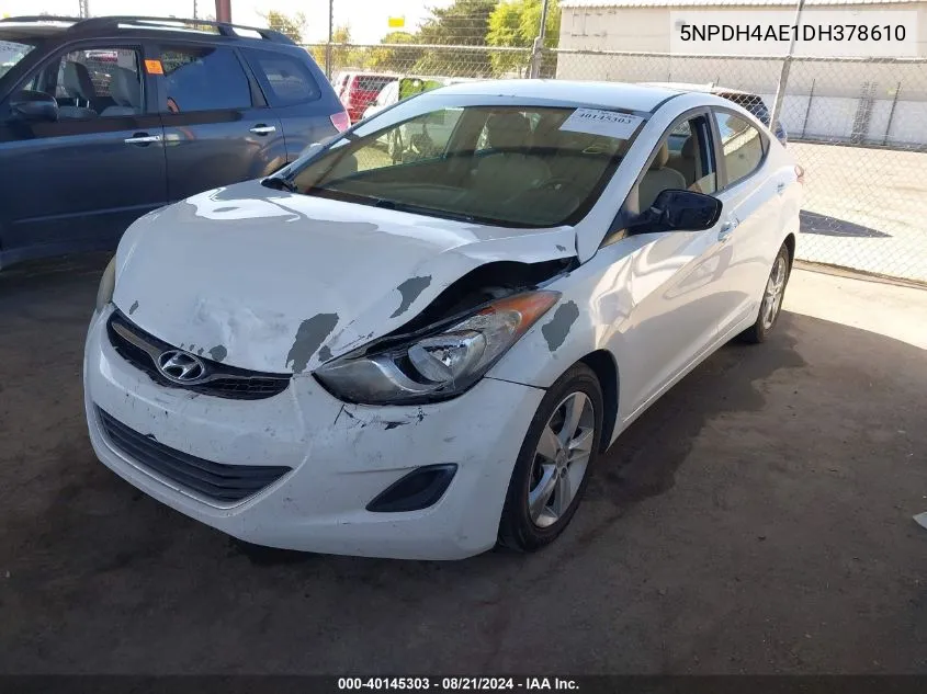 5NPDH4AE1DH378610 2013 Hyundai Elantra Gls/Limited