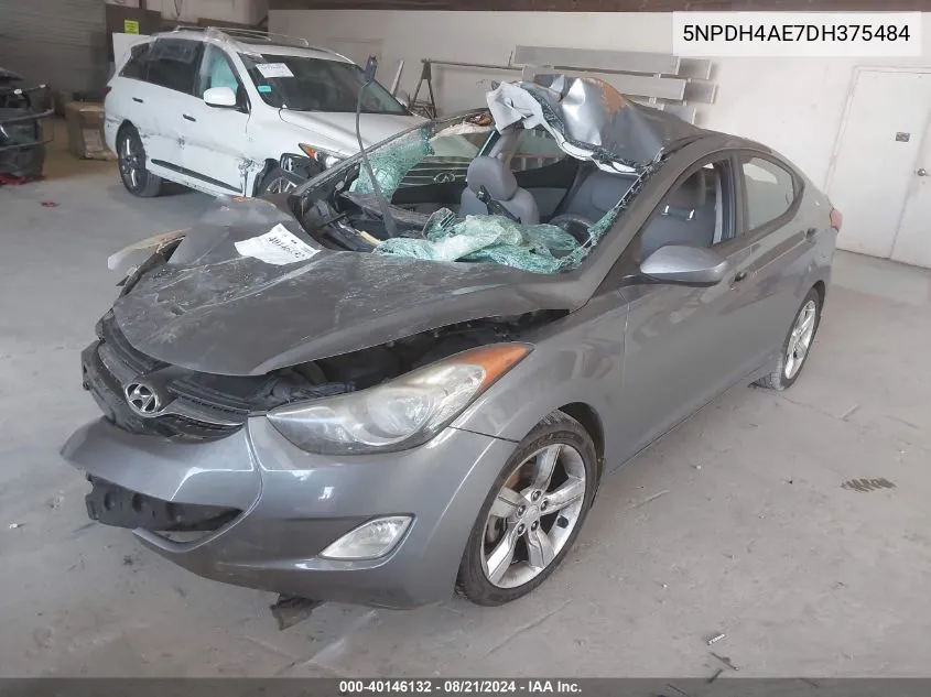 2013 Hyundai Elantra Gls VIN: 5NPDH4AE7DH375484 Lot: 40146132