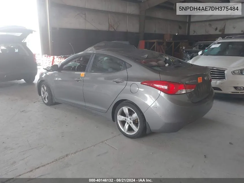 2013 Hyundai Elantra Gls VIN: 5NPDH4AE7DH375484 Lot: 40146132