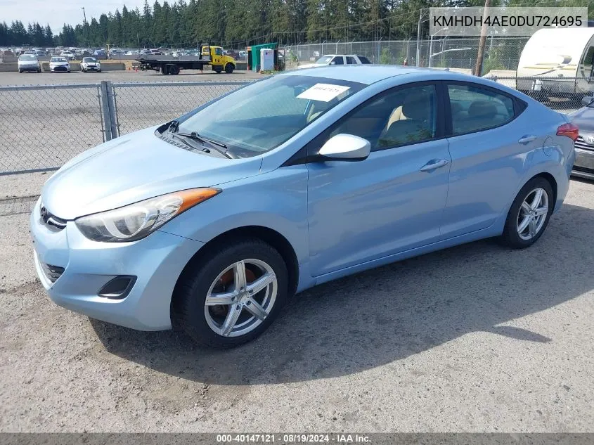 KMHDH4AE0DU724695 2013 Hyundai Elantra Gls