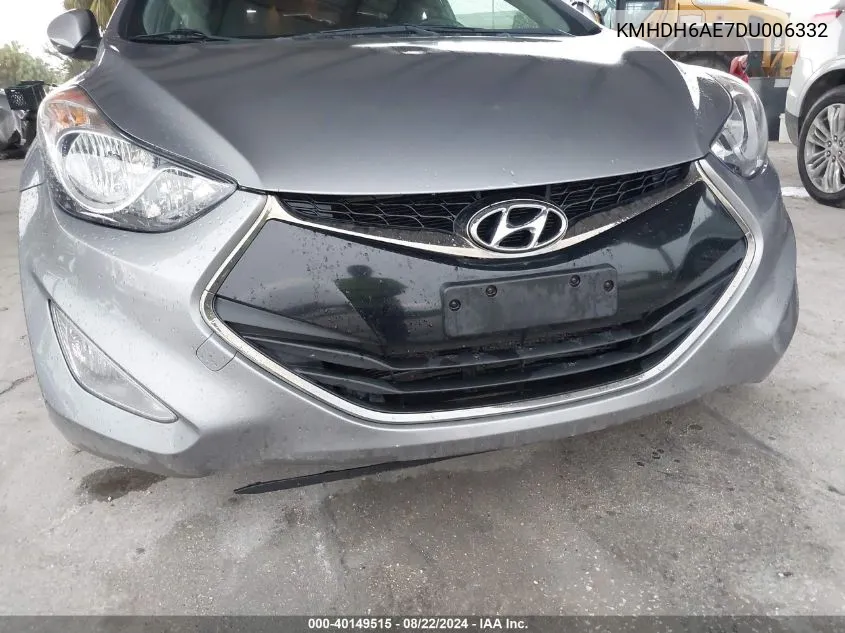 KMHDH6AE7DU006332 2013 Hyundai Elantra Se