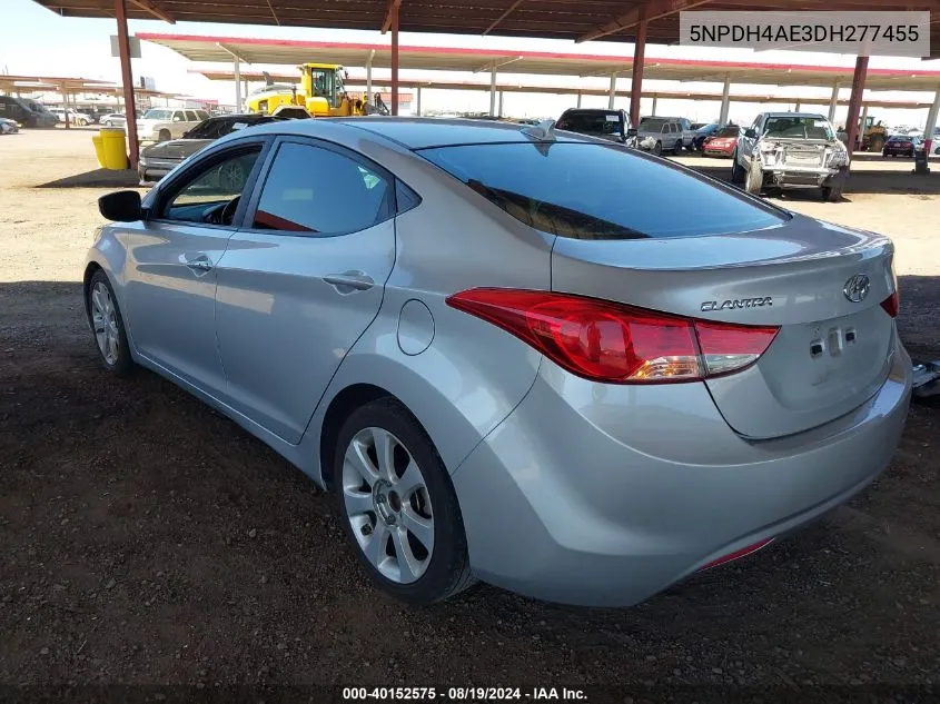 2013 Hyundai Elantra Limited VIN: 5NPDH4AE3DH277455 Lot: 40152575