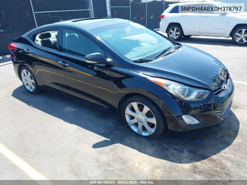 5NPDH4AEXDH378797 2013 Hyundai Elantra Limited