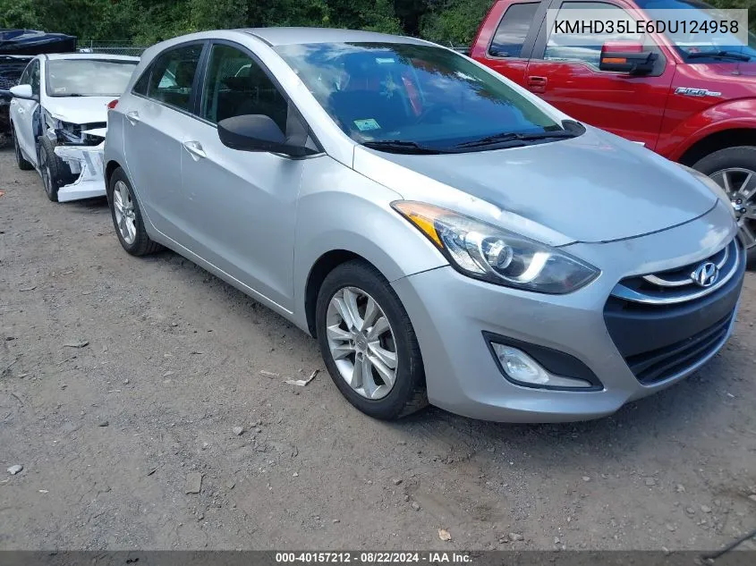 2013 Hyundai Elantra Gt VIN: KMHD35LE6DU124958 Lot: 40157212