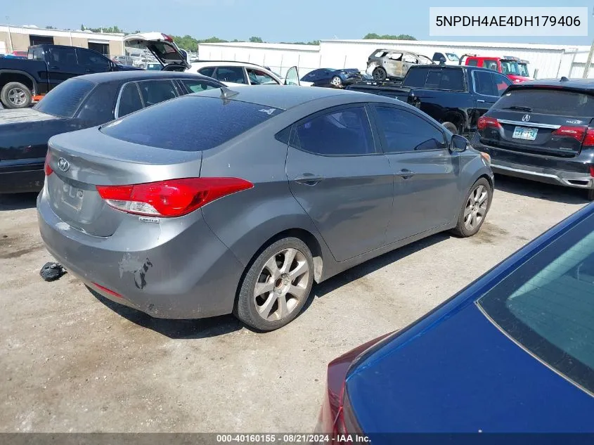 5NPDH4AE4DH179406 2013 Hyundai Elantra Gls/Limited