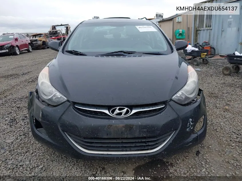 2013 Hyundai Elantra Gls VIN: KMHDH4AEXDU654137 Lot: 40168306