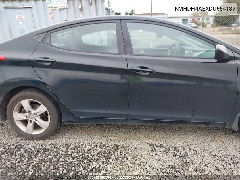 KMHDH4AEXDU654137 2013 Hyundai Elantra Gls