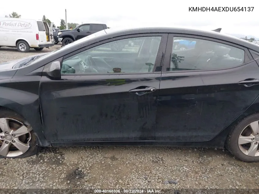 KMHDH4AEXDU654137 2013 Hyundai Elantra Gls