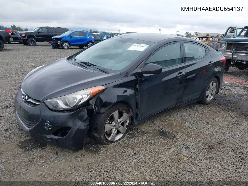 2013 Hyundai Elantra Gls VIN: KMHDH4AEXDU654137 Lot: 40168306