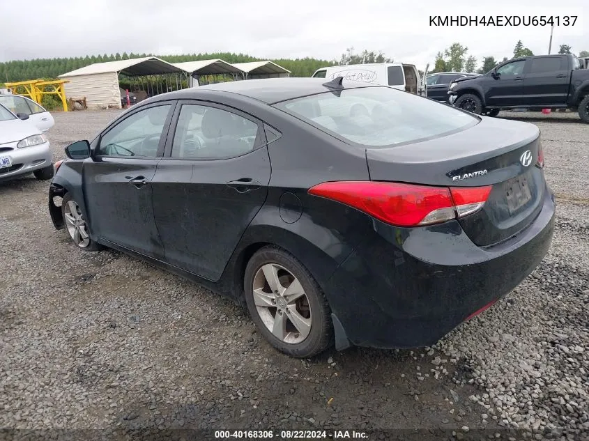 KMHDH4AEXDU654137 2013 Hyundai Elantra Gls