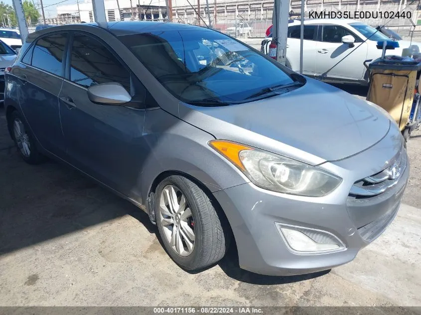 2013 Hyundai Elantra Gt VIN: KMHD35LE0DU102440 Lot: 40171156