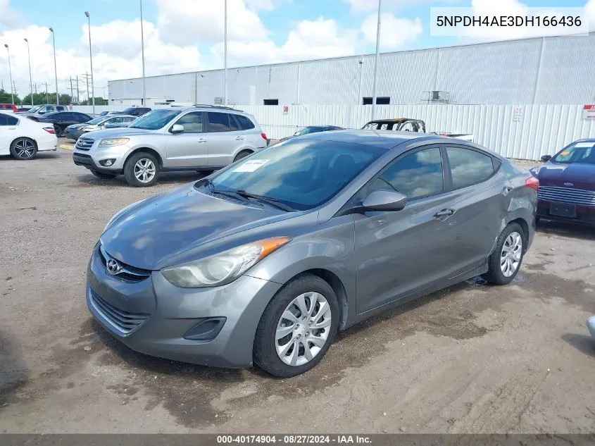 2013 Hyundai Elantra Gls VIN: 5NPDH4AE3DH166436 Lot: 40174904