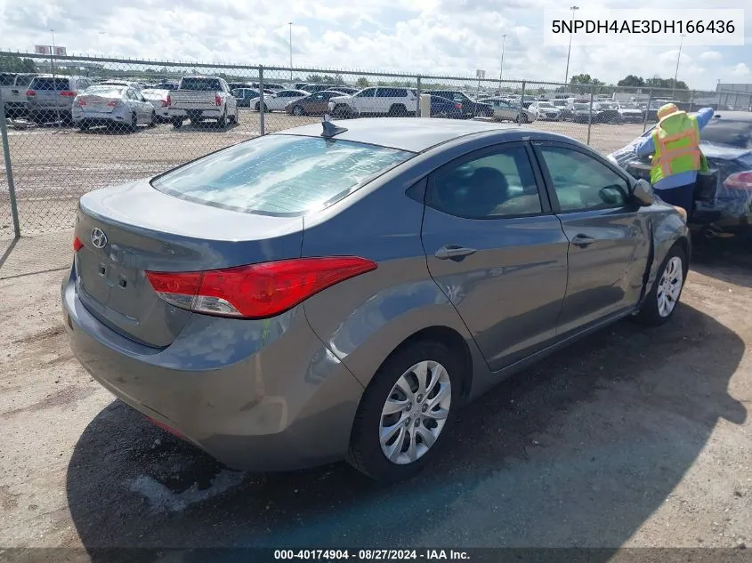 2013 Hyundai Elantra Gls VIN: 5NPDH4AE3DH166436 Lot: 40174904