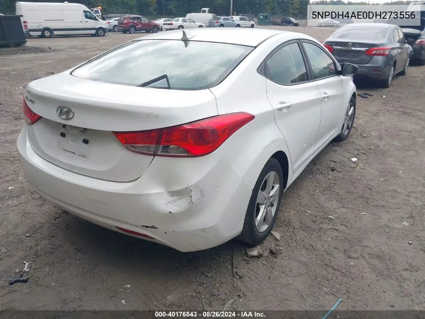 2013 Hyundai Elantra Gls VIN: 5NPDH4AE0DH273556 Lot: 40176543