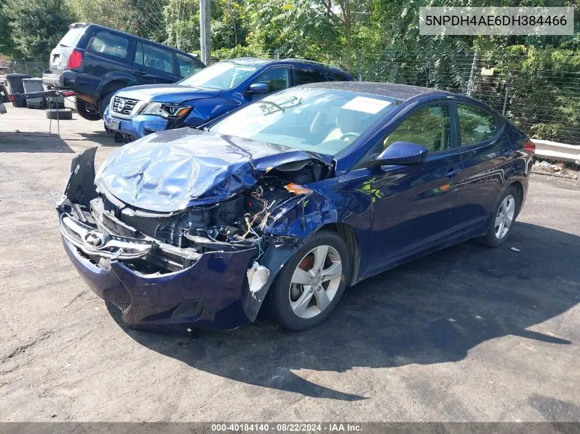 2013 Hyundai Elantra Gls VIN: 5NPDH4AE6DH384466 Lot: 40184140