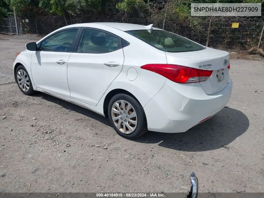 5NPDH4AE8DH227909 2013 Hyundai Elantra Gls