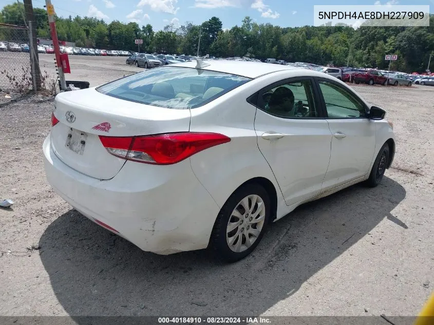 5NPDH4AE8DH227909 2013 Hyundai Elantra Gls