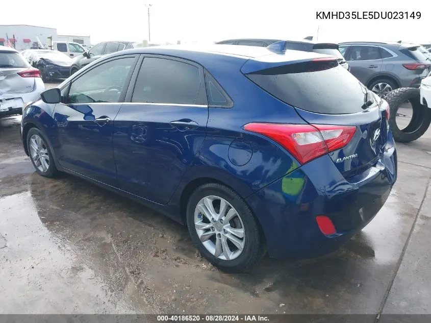 2013 Hyundai Elantra Gt VIN: KMHD35LE5DU023149 Lot: 40186520