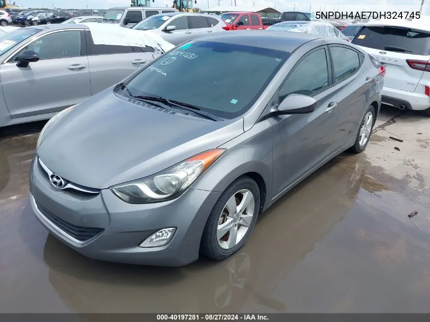 2013 Hyundai Elantra Gls VIN: 5NPDH4AE7DH324745 Lot: 40197281