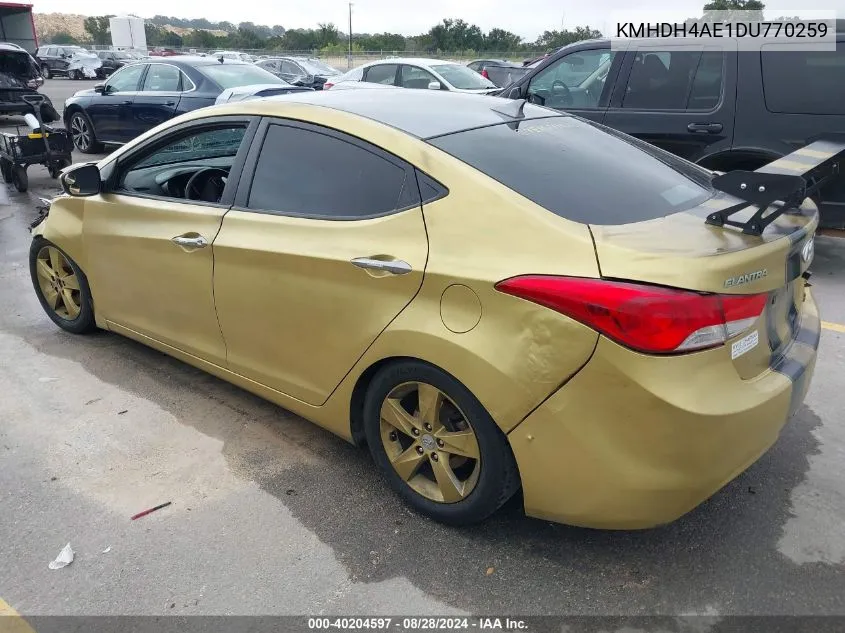 KMHDH4AE1DU770259 2013 Hyundai Elantra Gls