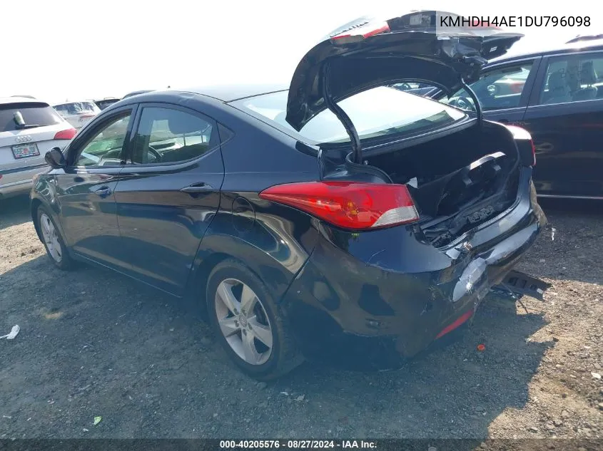 KMHDH4AE1DU796098 2013 Hyundai Elantra Gls