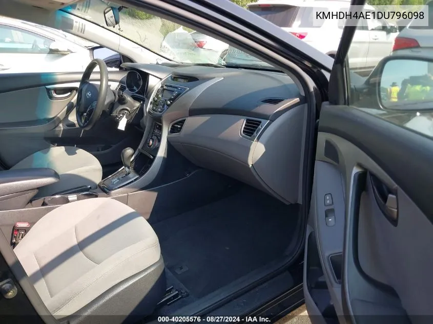 KMHDH4AE1DU796098 2013 Hyundai Elantra Gls