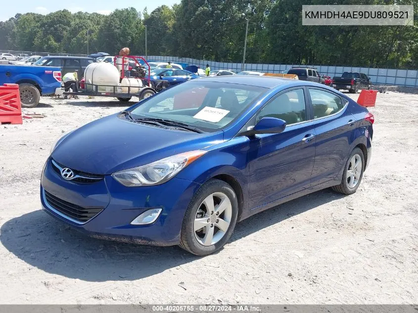 2013 Hyundai Elantra Gls VIN: KMHDH4AE9DU809521 Lot: 40205755