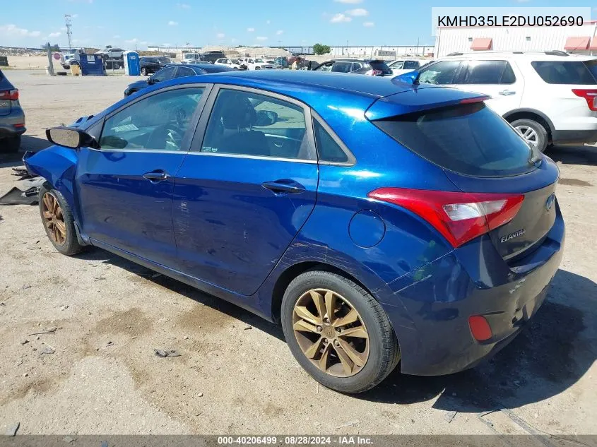 2013 Hyundai Elantra Gt VIN: KMHD35LE2DU052690 Lot: 40206499