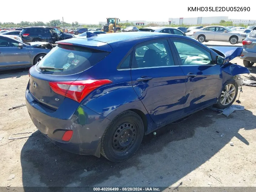 2013 Hyundai Elantra Gt VIN: KMHD35LE2DU052690 Lot: 40206499