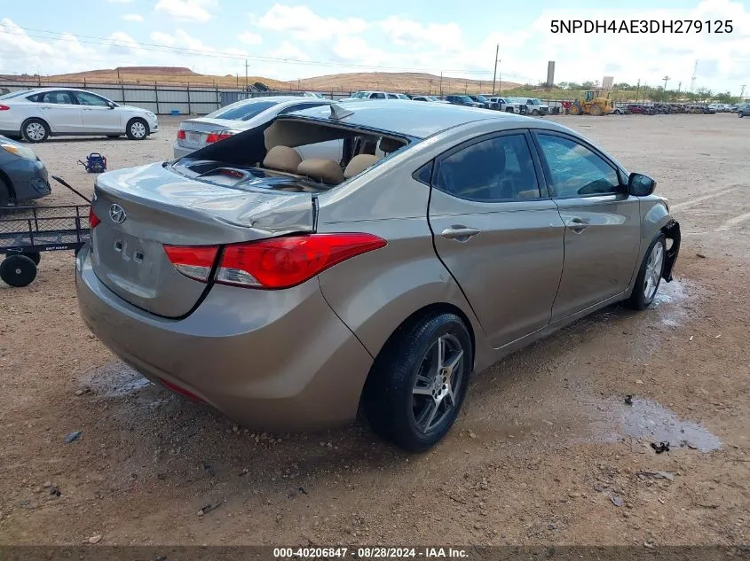 5NPDH4AE3DH279125 2013 Hyundai Elantra Gls