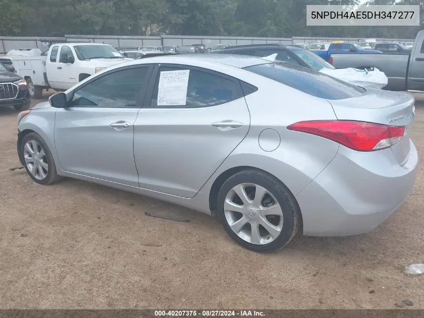 5NPDH4AE5DH347277 2013 Hyundai Elantra Limited