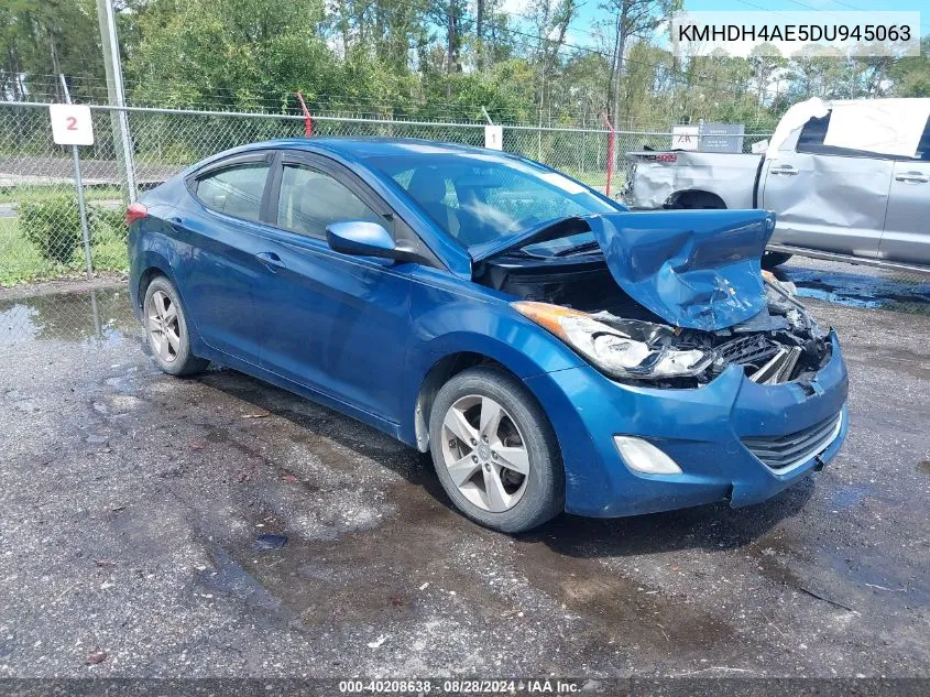 KMHDH4AE5DU945063 2013 Hyundai Elantra Gls