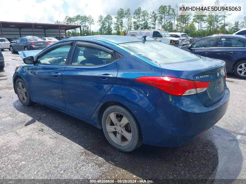 2013 Hyundai Elantra Gls VIN: KMHDH4AE5DU945063 Lot: 40208638