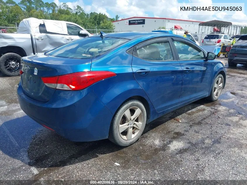 2013 Hyundai Elantra Gls VIN: KMHDH4AE5DU945063 Lot: 40208638