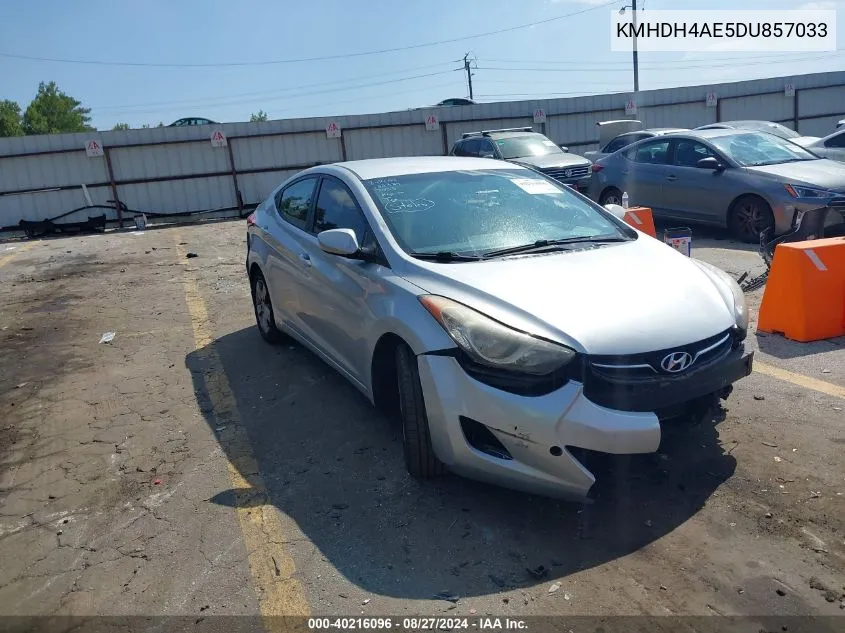 KMHDH4AE5DU857033 2013 Hyundai Elantra Gls