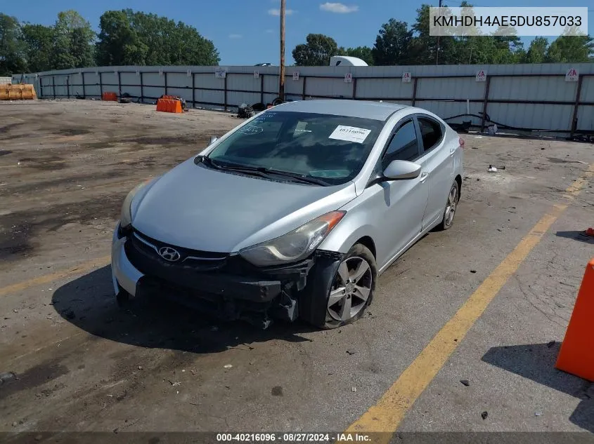 2013 Hyundai Elantra Gls VIN: KMHDH4AE5DU857033 Lot: 40216096