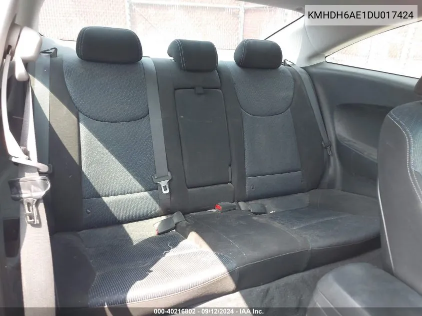 KMHDH6AE1DU017424 2013 Hyundai Elantra Gs