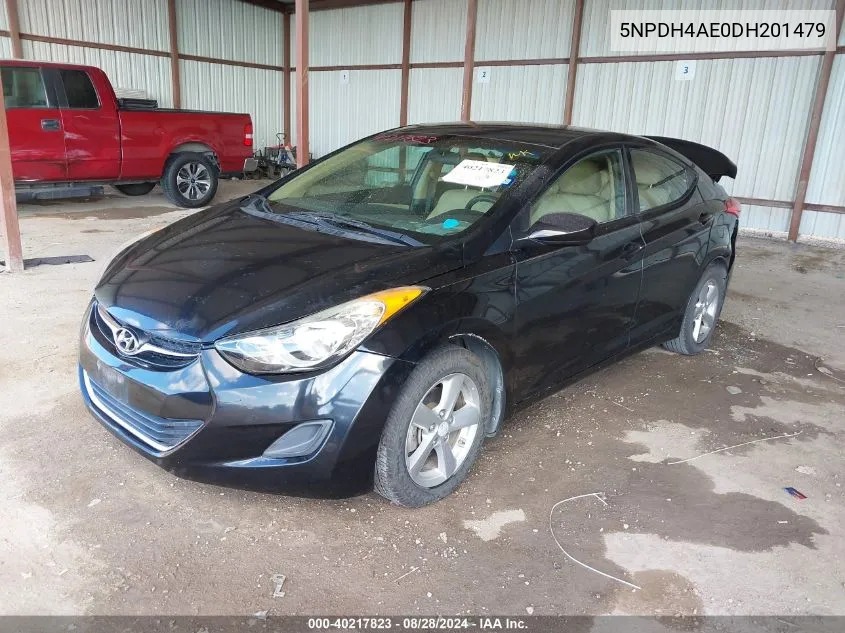 2013 Hyundai Elantra Gls VIN: 5NPDH4AE0DH201479 Lot: 40217823