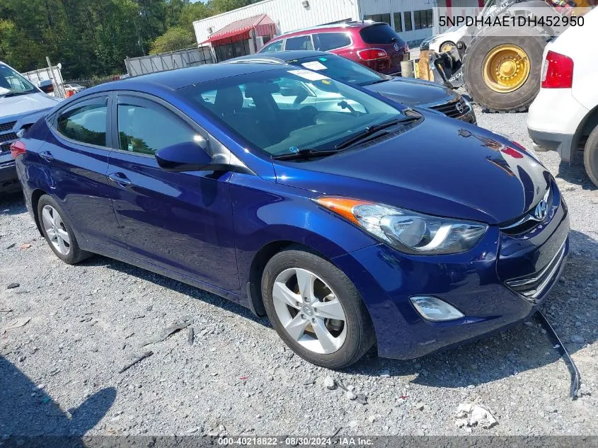 5NPDH4AE1DH452950 2013 Hyundai Elantra Gls