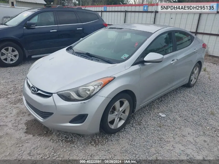 2013 Hyundai Elantra Gls VIN: 5NPDH4AE9DH295135 Lot: 40222591