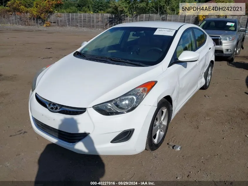 5NPDH4AE4DH242021 2013 Hyundai Elantra Gls