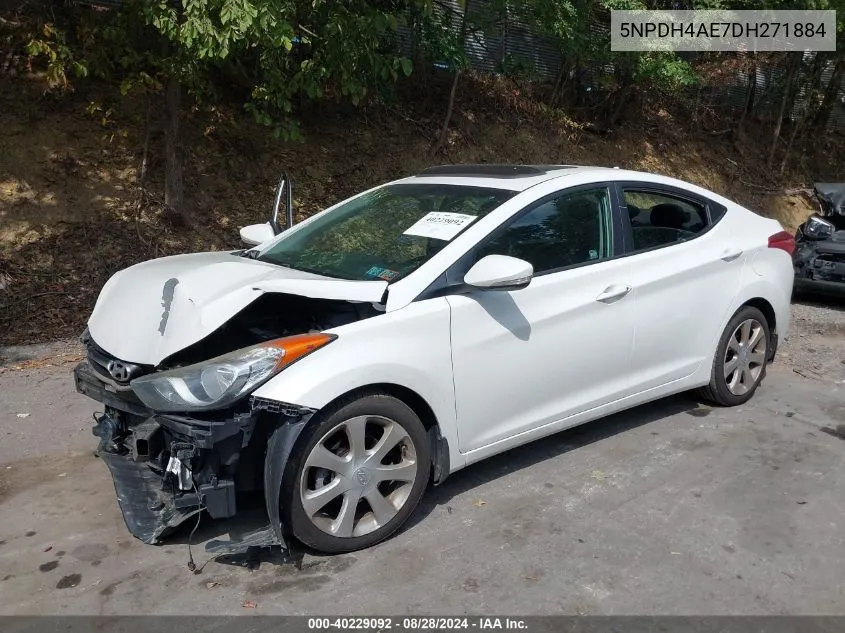 5NPDH4AE7DH271884 2013 Hyundai Elantra Limited