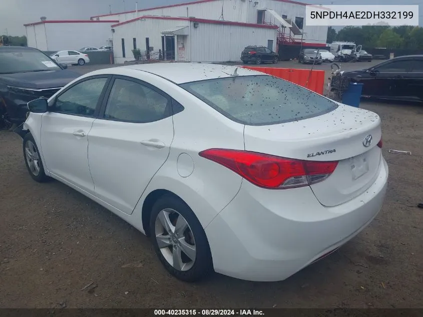 5NPDH4AE2DH332199 2013 Hyundai Elantra Gls