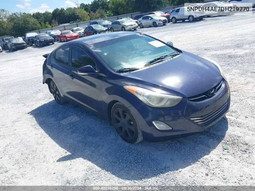 2013 Hyundai Elantra Limited VIN: 5NPDH4AE7DH219770 Lot: 40238295