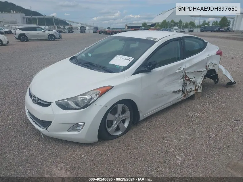 2013 Hyundai Elantra Gls VIN: 5NPDH4AE9DH397650 Lot: 40240695