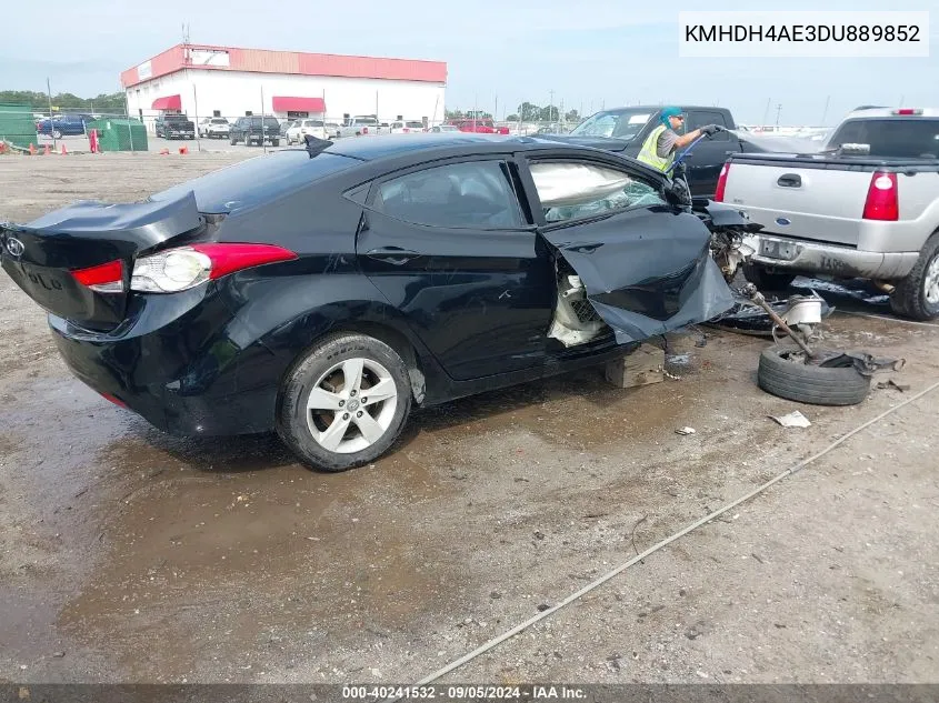 KMHDH4AE3DU889852 2013 Hyundai Elantra Gls