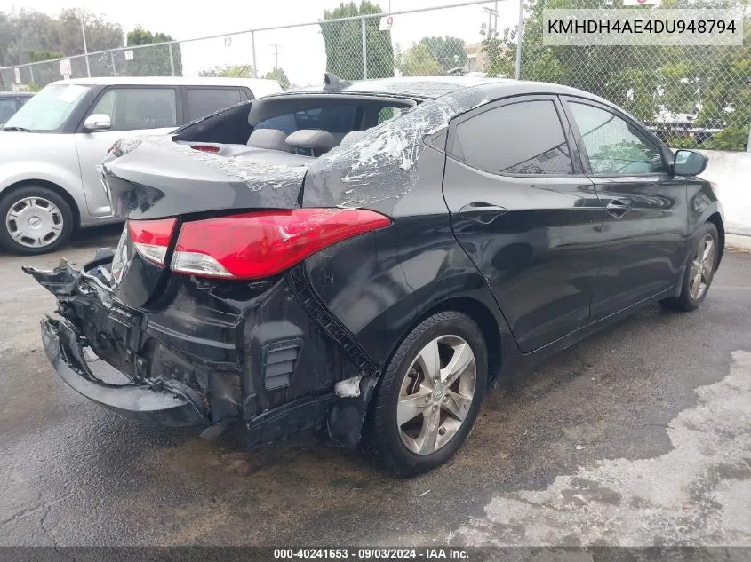 KMHDH4AE4DU948794 2013 Hyundai Elantra Gls