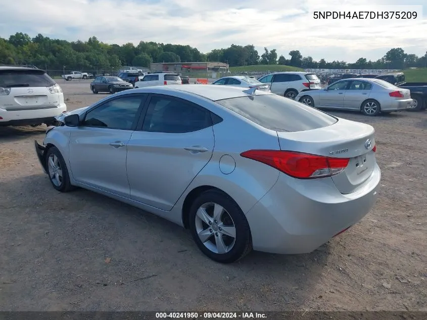 2013 Hyundai Elantra Gls/Limited VIN: 5NPDH4AE7DH375209 Lot: 40241950