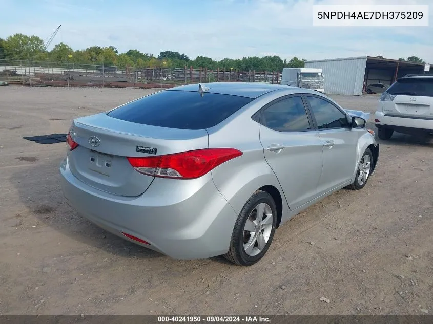 5NPDH4AE7DH375209 2013 Hyundai Elantra Gls/Limited